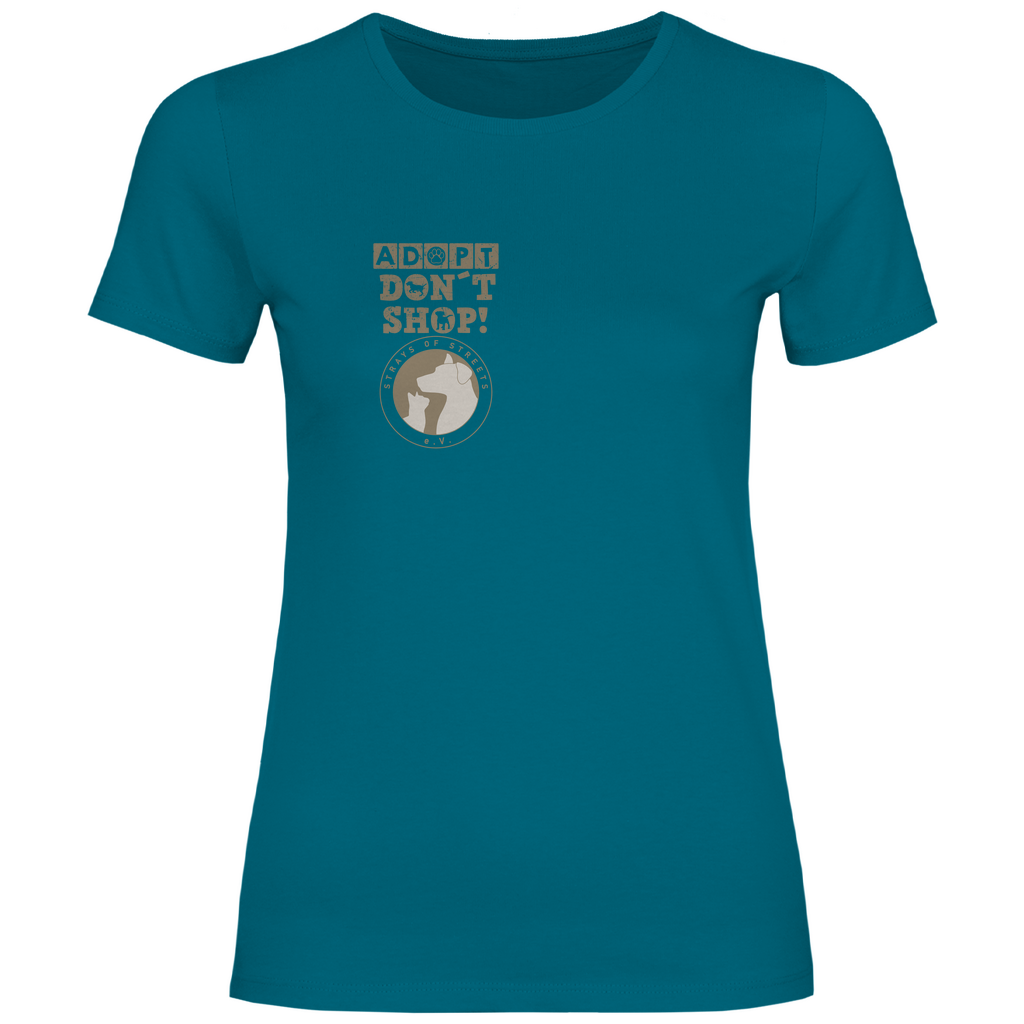 Strays of Streets Adopt Don´t Shop T-Shirt für Damen