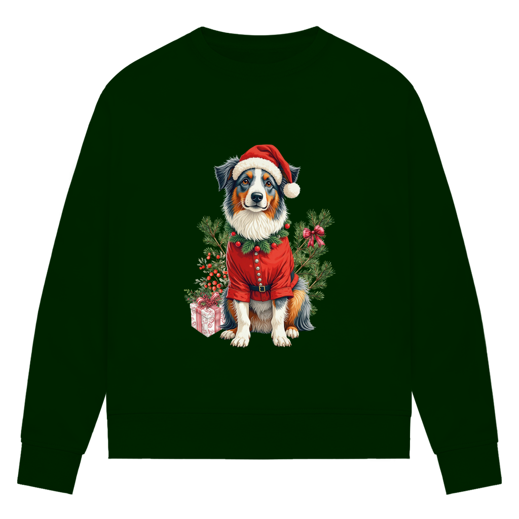 Frohe Weihnachten - Bio-Sweatshirt für Damen