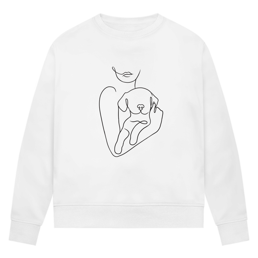Welpenliebe - Bio-Sweatshirt für Damen