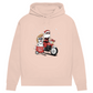 Biker Santa- Bio-Hoodie für Damen
