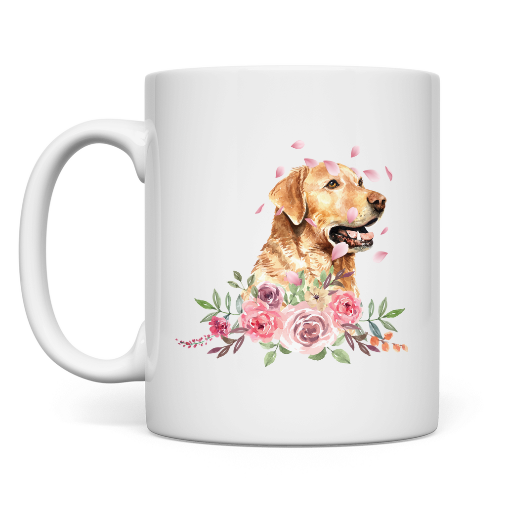 Flower Labrador - Tasse