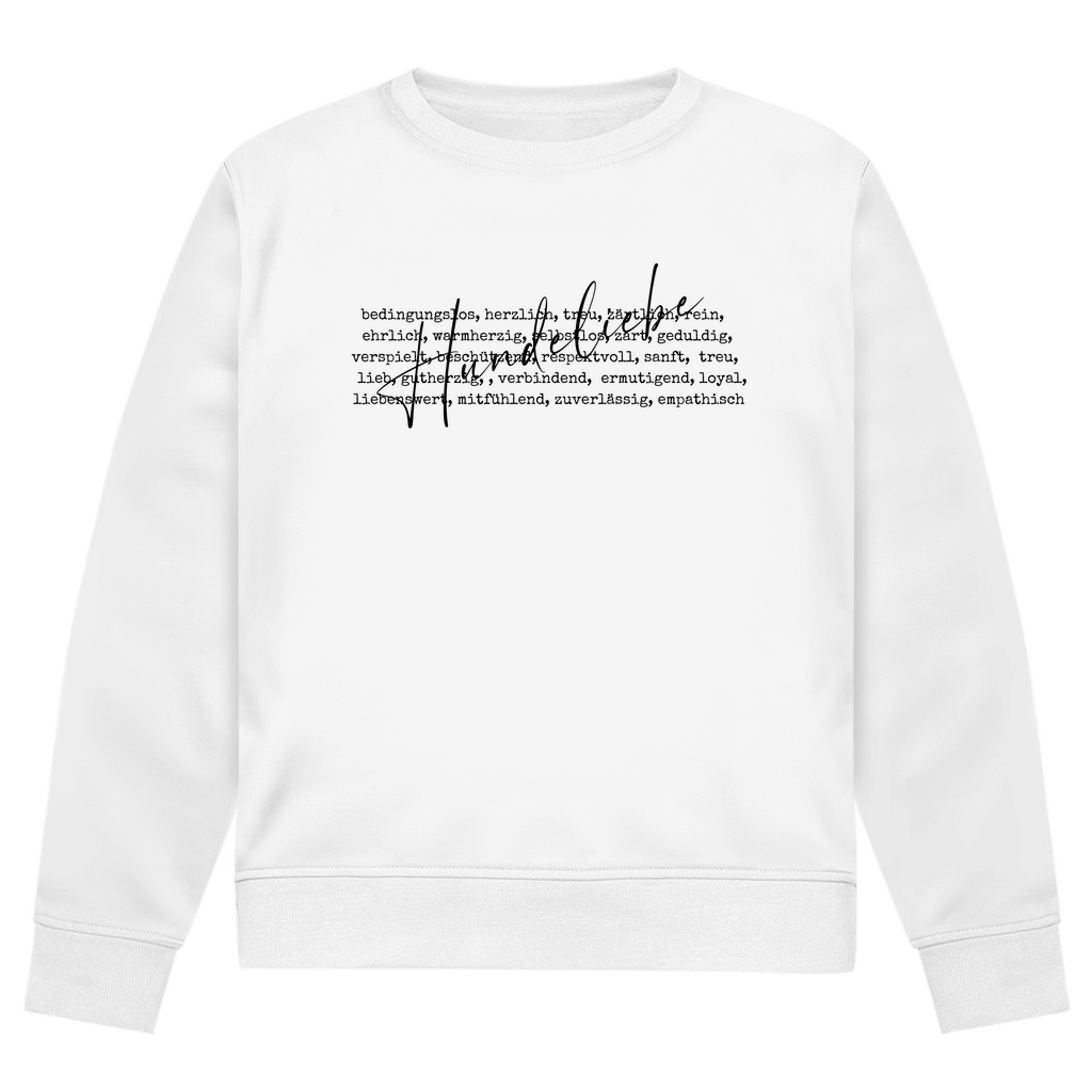 Herren Premium Bio Sweatshirt Hundeliebe