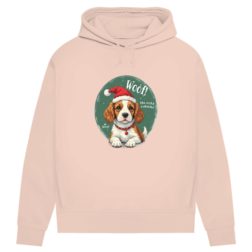 Wuff und Weihnachten - Bio-Hoodie für Damen