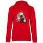 Biker Santa- Bio-Hoodie für Damen-Weihnachten