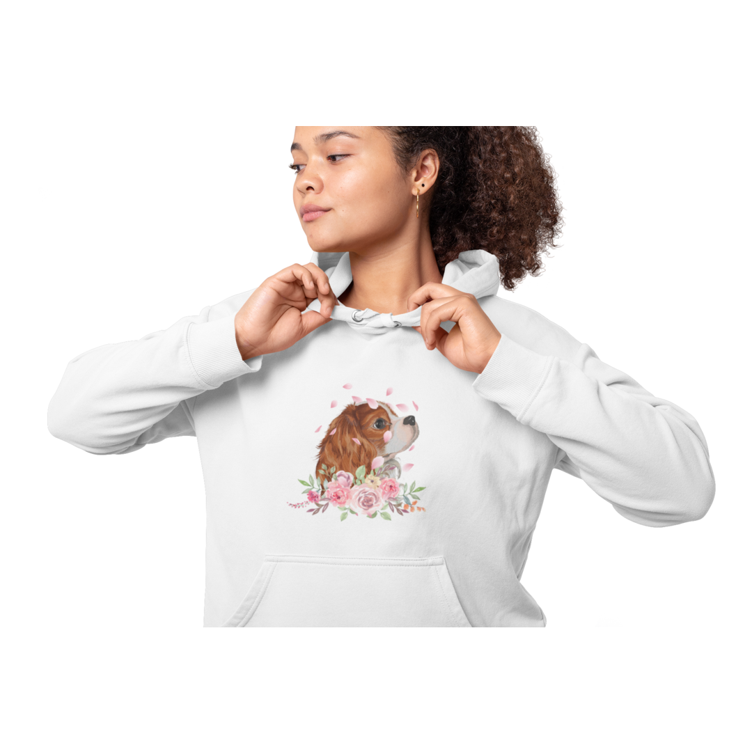 Flower Cavalier King Charles - Hoodie für Damen