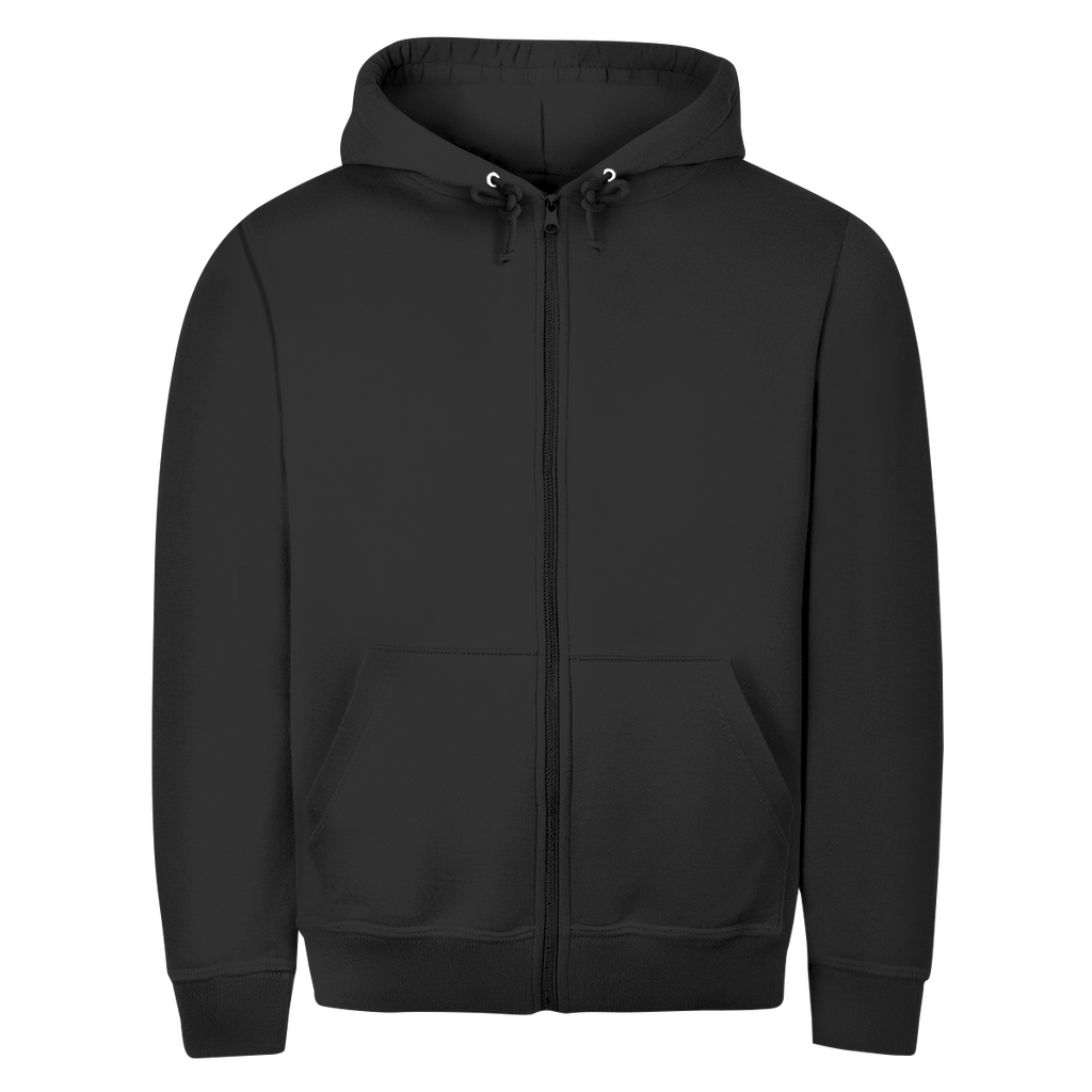 Kraft- Zipper-Hoodie Unisex | Rückendruck