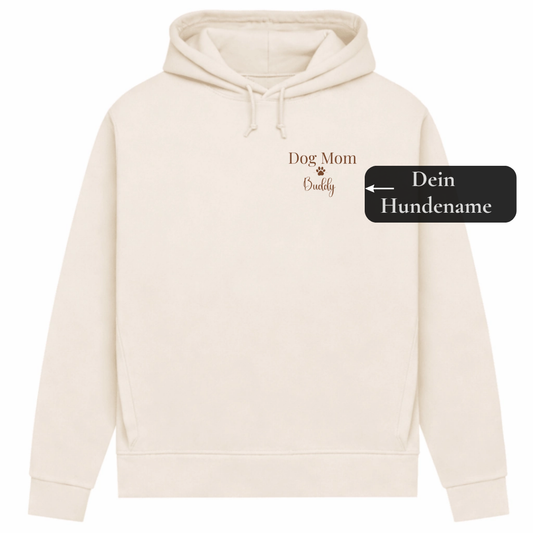 Personalisierter Dog Mom - Bio-Hoodie für Damen
